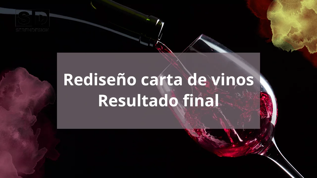 diseño carta de vinos